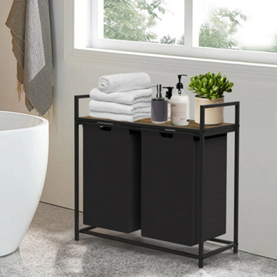 Neo Black Laundry Basket Hamper With Shelf Neo Black Laundry Basket Hamper With Shelf Neo Black Laundry Basket Hamper With Shelf