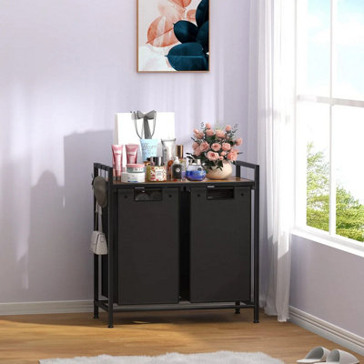 Neo Black Laundry Basket Hamper With Shelf Neo Black Laundry Basket Hamper With Shelf Neo Black Laundry Basket Hamper With Shelf - 7