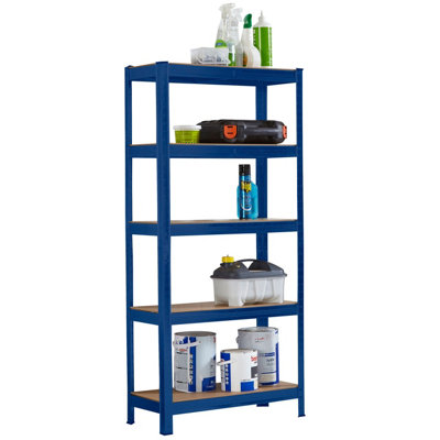 Neo Blue 5 Tier Garage Shelving Racking