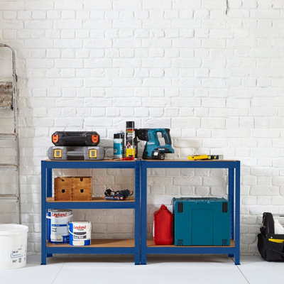 Neo Blue 5 Tier Garage Shelving Racking - 6