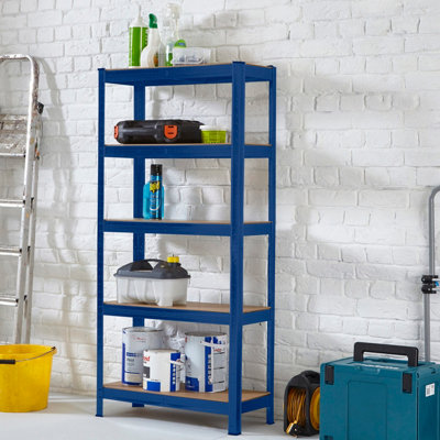 Neo Blue 5 Tier Garage Shelving Racking - 7