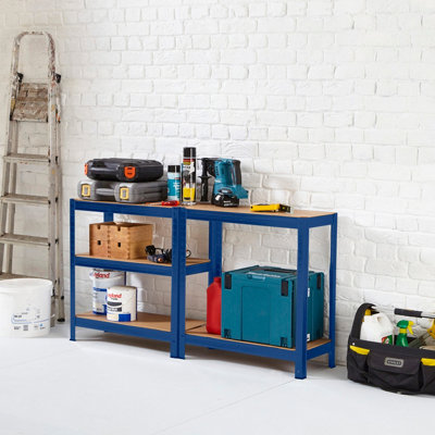 Neo Blue 5 Tier Garage Shelving Racking - 8