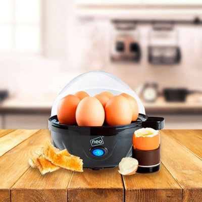 7-Egg Rapid Easy Egg Cooker, Steamer, Poacher (Charcoal)