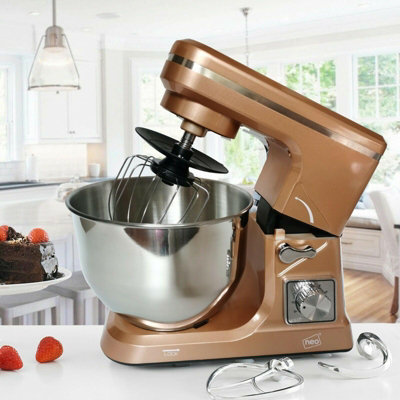 Neo Copper 5L 6 Speed 800W Electric Stand Food Mixer DIY at B&Q
