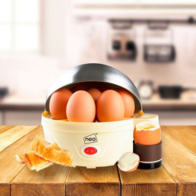 7-Egg Rapid Easy Egg Cooker, Steamer, Poacher (Charcoal)