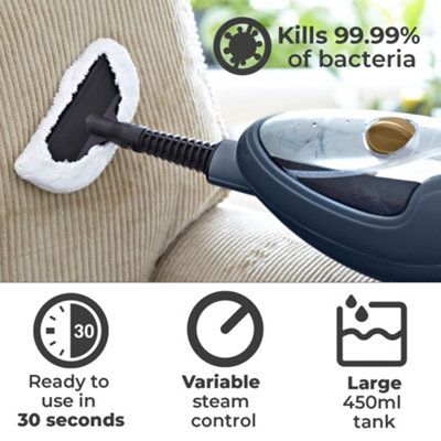 Neo Dark Grey & Copper 10 in 1 1500W Hot Steam Mop Cleaner and Hand Steamer - 6