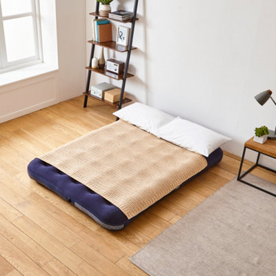 Neo Double Flocked Inflatable Airbed Mattress with Pump Included