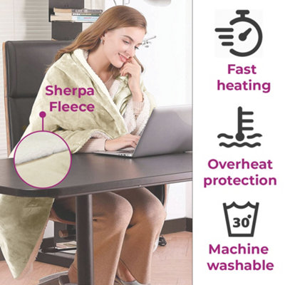 Neo Electric Heated Throw Over Blanket - 5