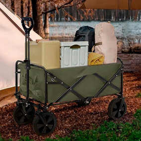 Neo Foldable Collapsible Garden Festival Cart - Khaki