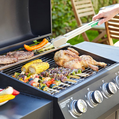 Stainless gas outlet bbq