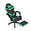 Neo Green Recliner Leather Computer Gaming Office Chair With Footrest