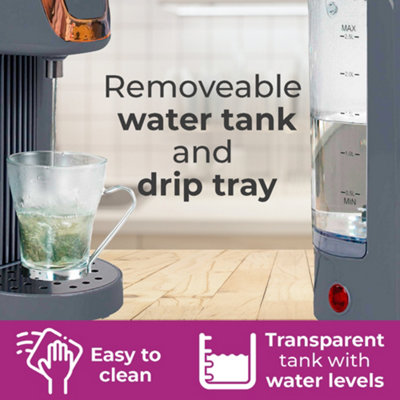 Neo Grey and Copper 2.5L Instant Hot Water Dispenser Machine - 6