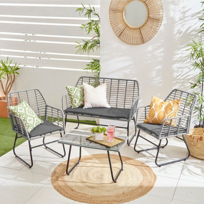 Bamboo garden furniture set discount