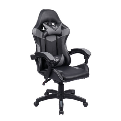 Neo Grey Sport Racing Computer Gaming Office Chair