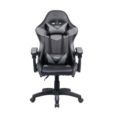 Neo Grey Sport Racing Computer Gaming Office Chair