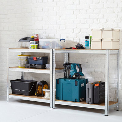 Neo Large Galvanised 5 Tier Garage Shelving Racking - 8
