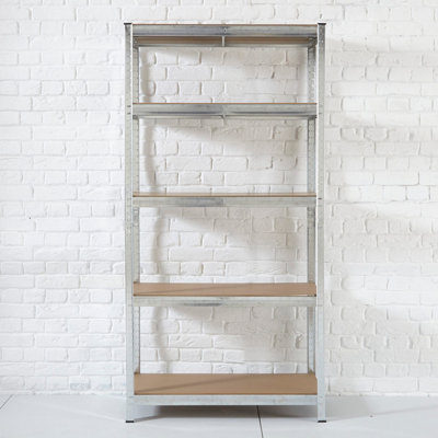 Neo Large Galvanised 5 Tier Garage Shelving Racking - 9