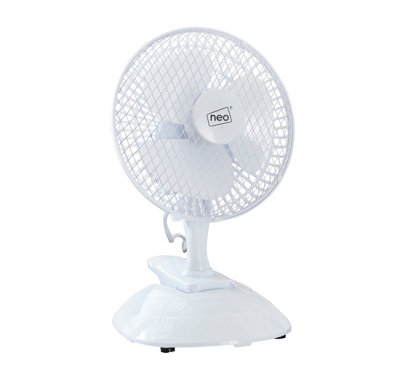 Neo Mini Clip Base Mount Desk Fan - White