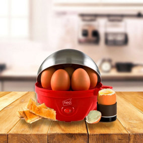 Neo Red and Stainless Steel Electric Egg Boiler Poacher & Steamer