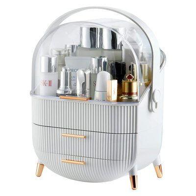 Neo Three Layer Cosmetic Makeup Storage Organiser Skincare Display Box ...
