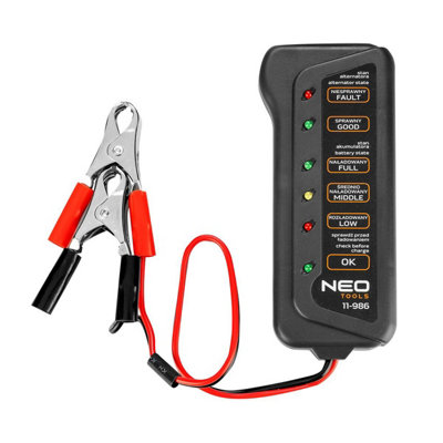 Neo Tools Battery Load and Charging Tester 12vV - Digital LED