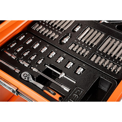 Neo Tools Workshop cabinet 7 drawers + 129 tools