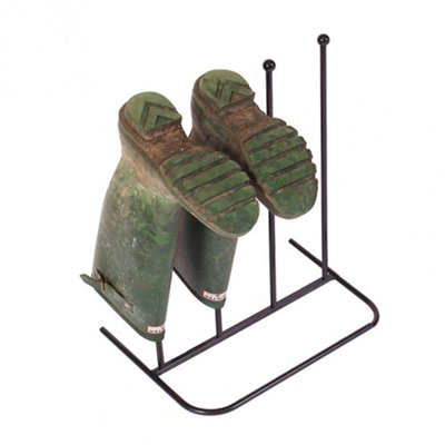 Neo Two Pair Metal Boot Rack For Wellies and Boots