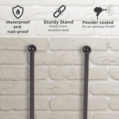 Neo Two Pair Metal Boot Rack For Wellies and Boots