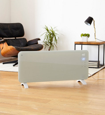 Neo White Wifi Electric Glass Panel Heater Radiator | DIY at Bu0026Q