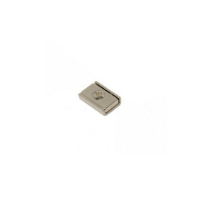 Neodymium Channel Magnet for Door Latches and Signage - 20mm x 13.5mm x 5mm thick with 3.3mm Countersunk Hole - 8kg Pull