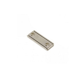 Neodymium Channel Magnet for Door Latches and Signage - 40mm x 13.5mm x 5mm thick - 17kg Pull (Pack of 1)