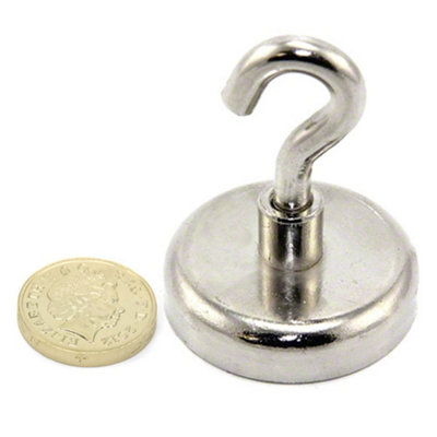 Neodymium Clamping Magnet with M8 Hook for Hanging, Holding or ...