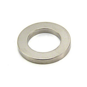 Neodymium Magnet for Engineering, Manufacturing and Technology Applications - 40mm O.D. x 25mm I.D. x 5mm thick - 20kg Pull