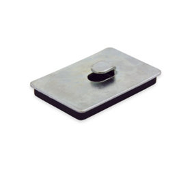 Neodymium Magnetic Pad with Hook for Fixing Rooftop Signs To Vehicles - 60mm x 40mm x 7mm - 10kg Pull