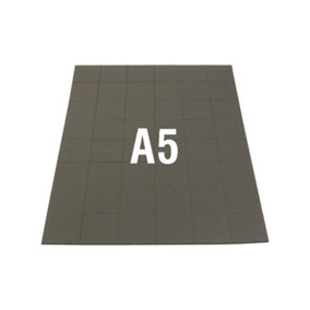 NeoFlex Self Adhesive Flexible Neodymium Squares for Arts, Crafts, Model Making & Hobbies - 25mm x 25mm - 48 per A5 Sheet