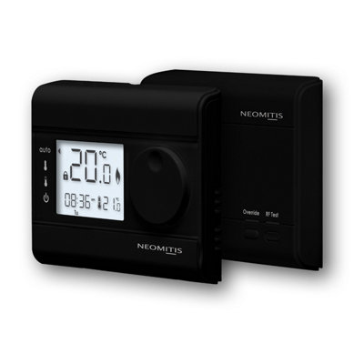 Neomitis Wireless Seven Day Programmable Digital Room Thermostat Black ...