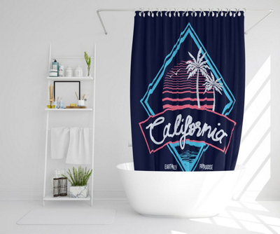 Neon California (Shower Curtain) / Default Title Price Comparisons | Compare The Build