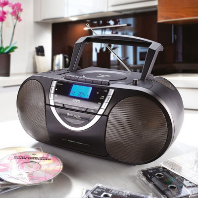 Neostar CD, Radio & Cassette Player Portable Music Centre with USB
