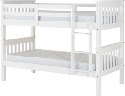 Neptune 3ft Bunk Bed in White Finish