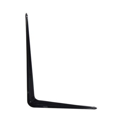 Neptune BLACK Metal Steel Shelf Wall Brackets 300mm x 350mm - 4 pack