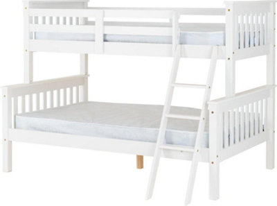 Neptune Triple Sleeper Bunk Bed Frame in White 2 Man Delivery