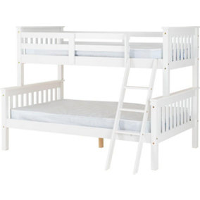 Neptune Triple Sleeper Bunk Bed Frame in White 2 Man Delivery