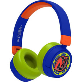 Nerf Childrens/Kids Wireless Headphones Blue/Orange/Green (One Size)
