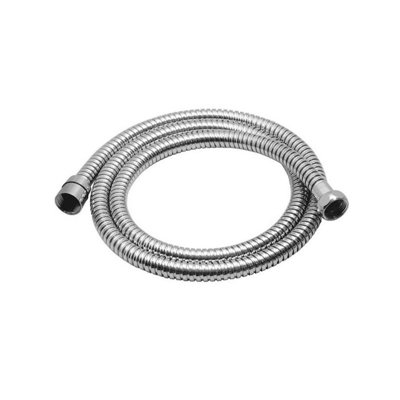 Nes Home 1.5m Flexible Double Lock Stainless Steel Shower Hose Chrome ...