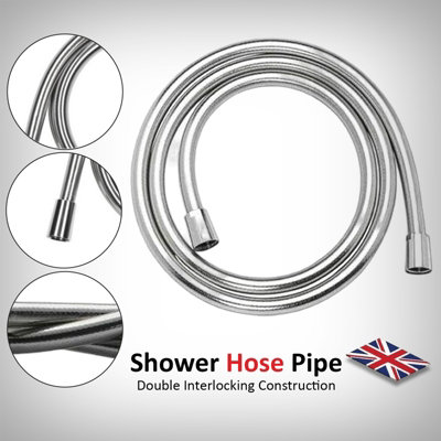 Nes Home 1.5m PVC Shower Hose Chrome - 4