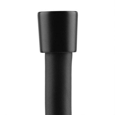 Nes Home 1.5m Smooth Matt Black PVC Flexible Shower Hose Replacement with Brass Connectors - 4