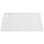 Nes Home 1000 mm Shower Tray Low Profile Stone Resin Rectangle for Shower Enclosure