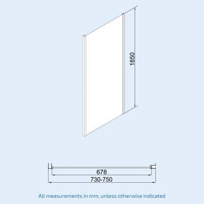 Nes Home 1000 mm Slider Shower Door Enclosure with 760 Framless Glass Panel Screen + Tray - 5