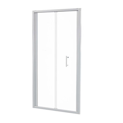 Nes Home 1000mm Bi-Fold Shower Enclosure Door Chrome 6mm Tempered Glass - 3