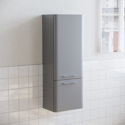 Nes Home 1000mm Flat Pack Wall Hung Storage Cabinet Matte Grey Price Comparisons | Compare The Build